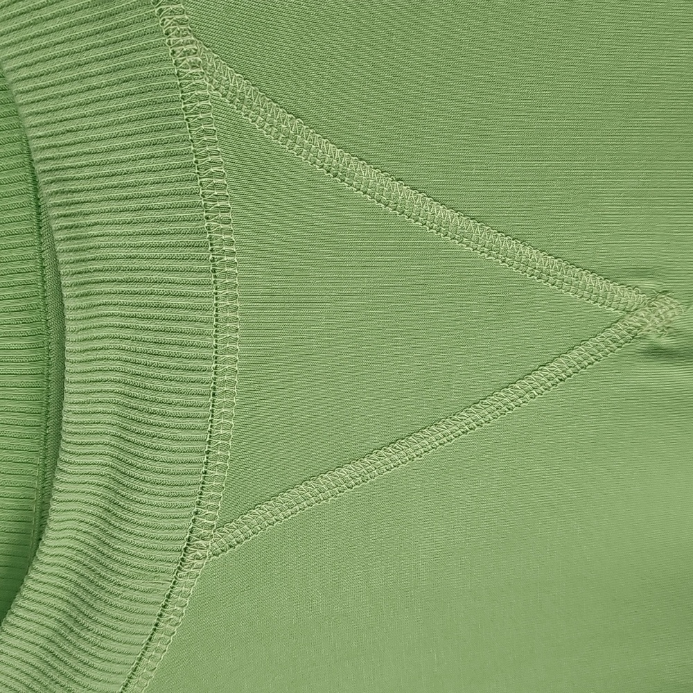 Free People Movement Lime‎ Green Crew Neck Long Sleeve Oversized Top - Picture 5 of 10